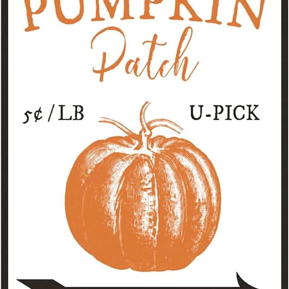New Metal Sign Aluminum Sign Pumpkin Patch Sign Decor Easter Lover Fall Sign for